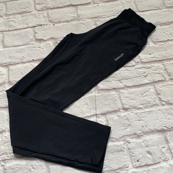 Reebok play dry black blue stretch pants - Picture 1 of 5